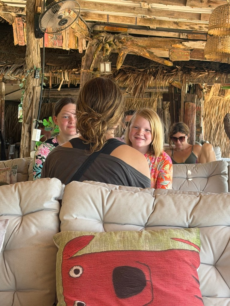 Children and parents spending time together during a family meetup in Koh Lanta.